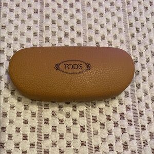 Tod's Tan Leather Eyewear/Sunglasses Case
